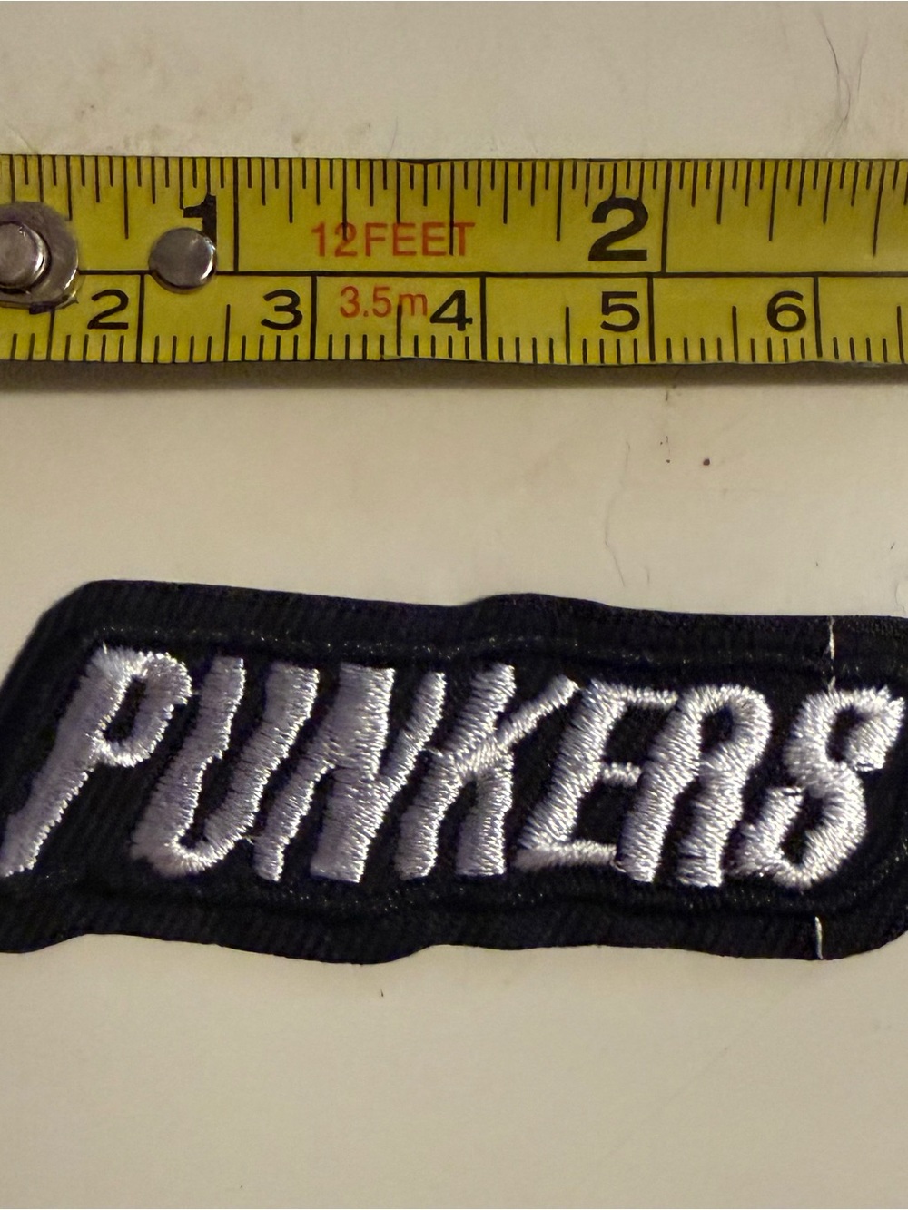 Punkers Embroidered Patch - Black and White